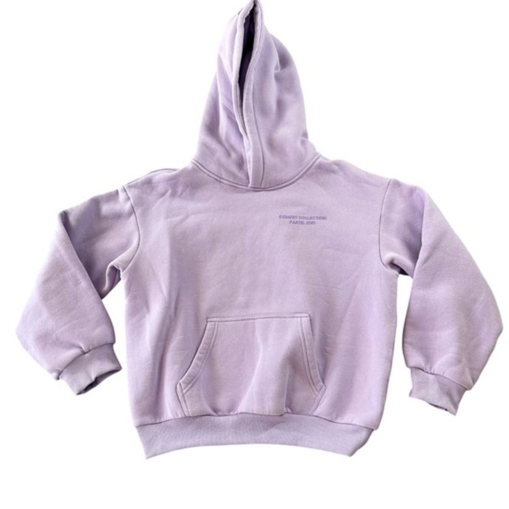 Comfrt Collection‎ Pastel Edit Hoodie Lavender Purple Fleece Sweatshirt Large